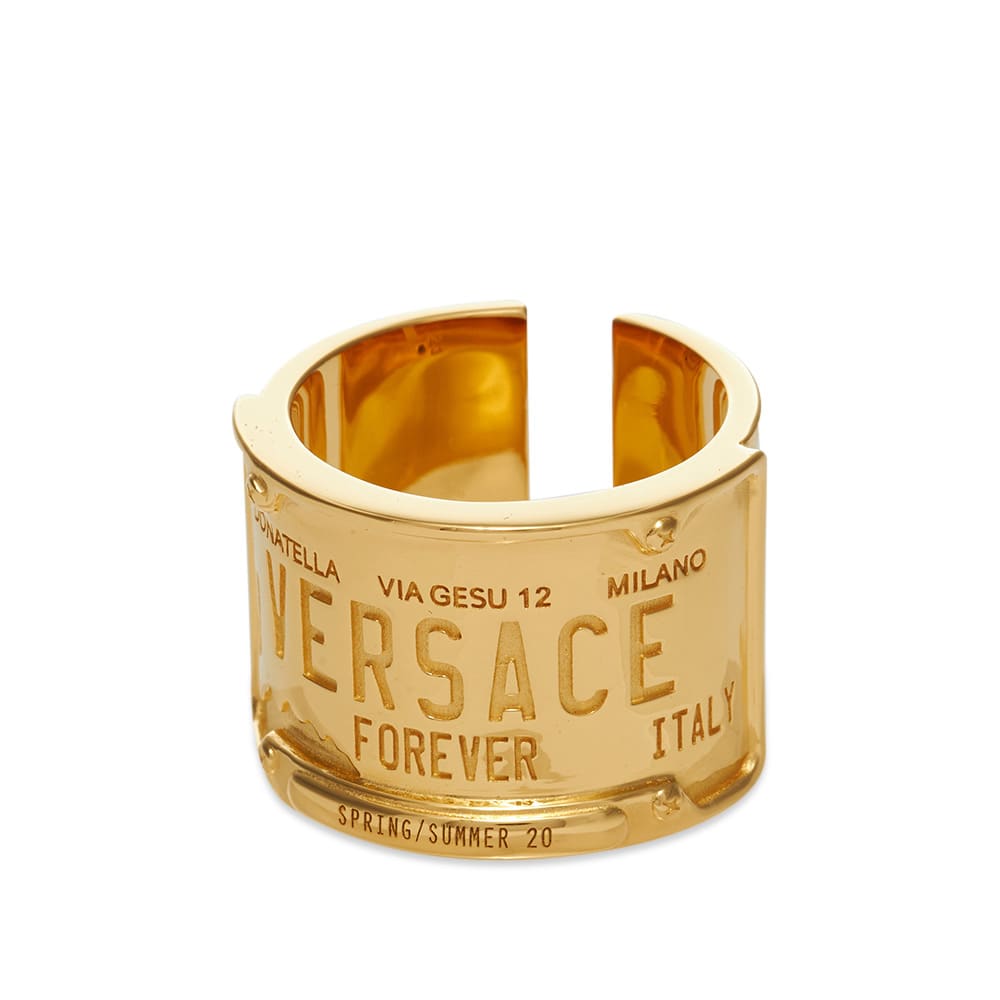 Versace Number Plate Ring Gold END. (UK)
