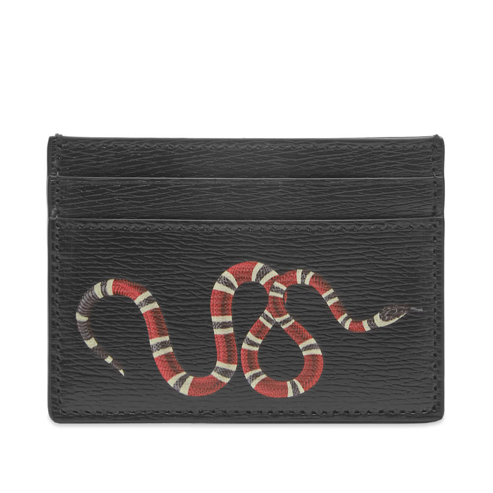 Gucci GG Supreme Snake Card Holder 