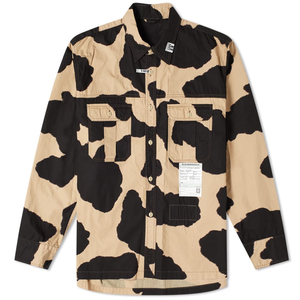 cow print mens shirt