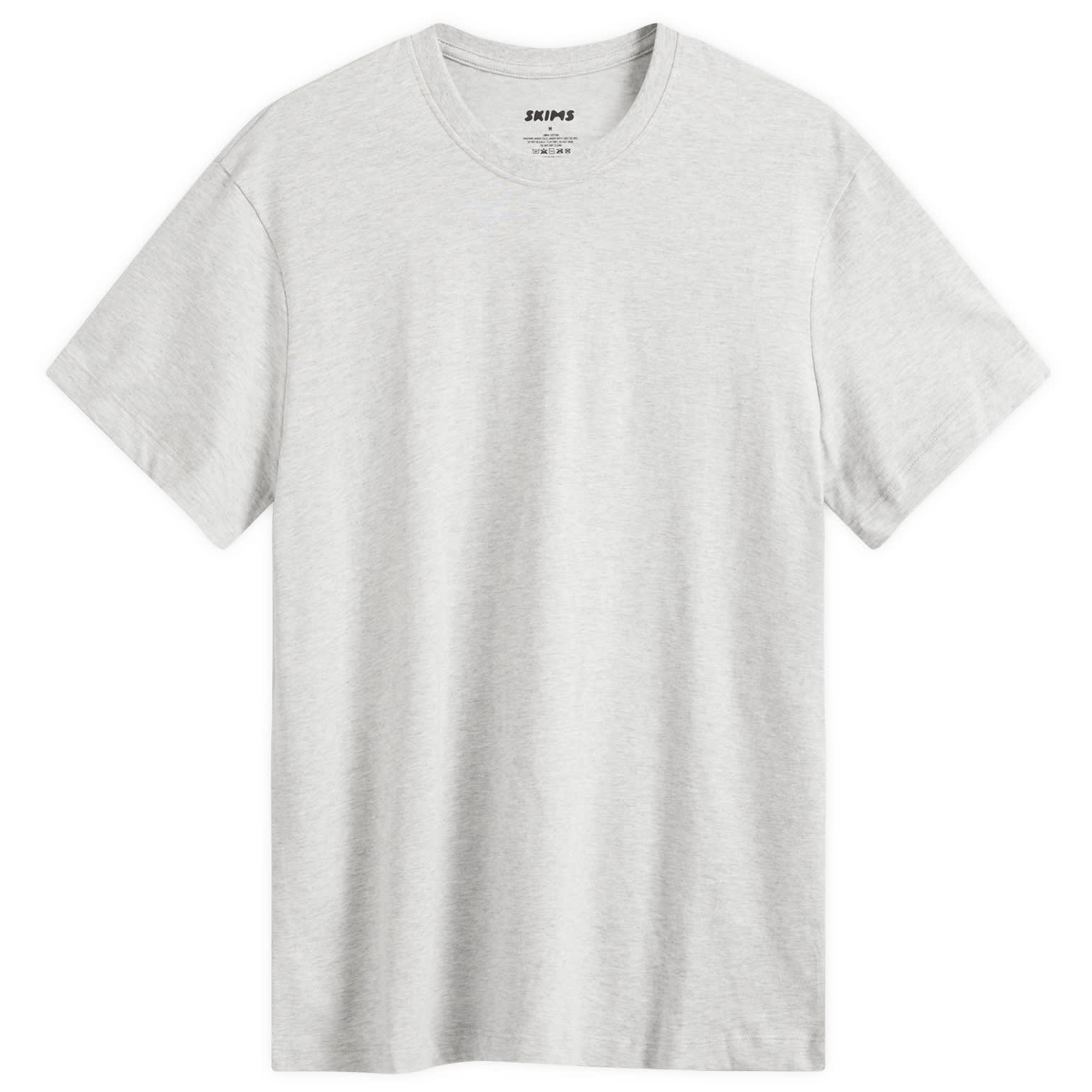 SKIMS Men's Cotton Classic T-Shirt in Light Heather Grey, Size X-Small