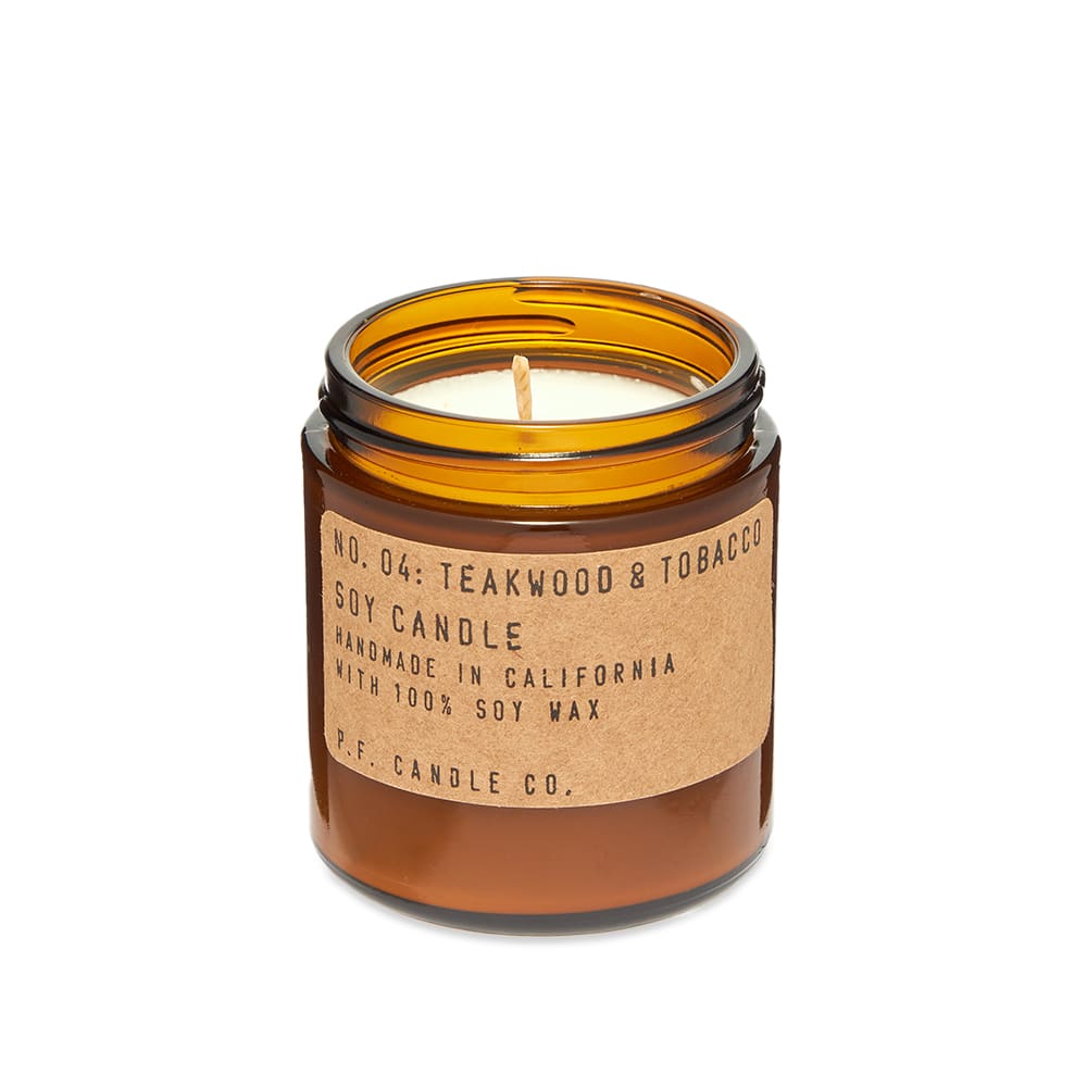 P.F. Candle Co No.04 Teakwood & Tobacco Mini Soy Candle 99g END. (US)