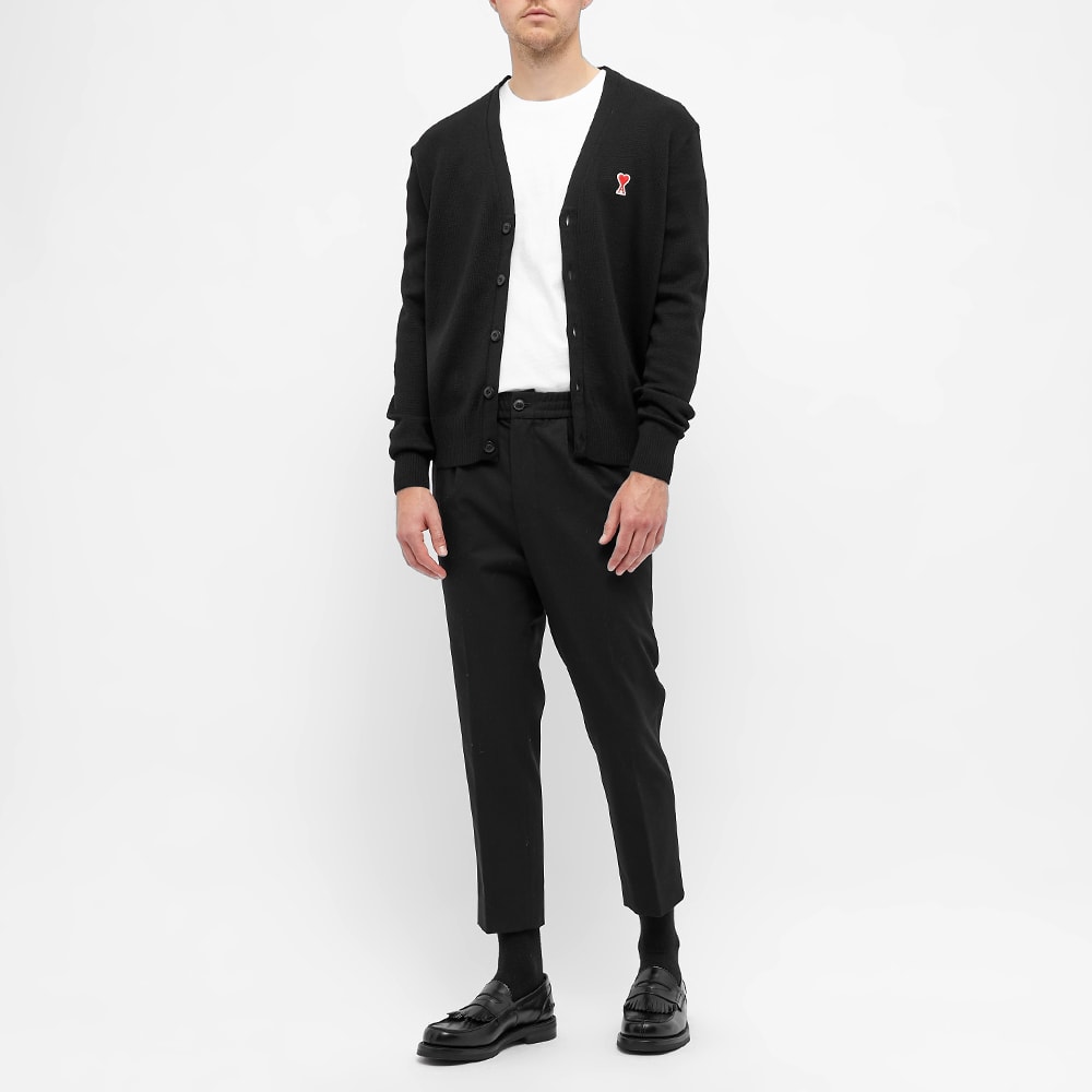 AMI Small A Heart Cardigan Black | END 
