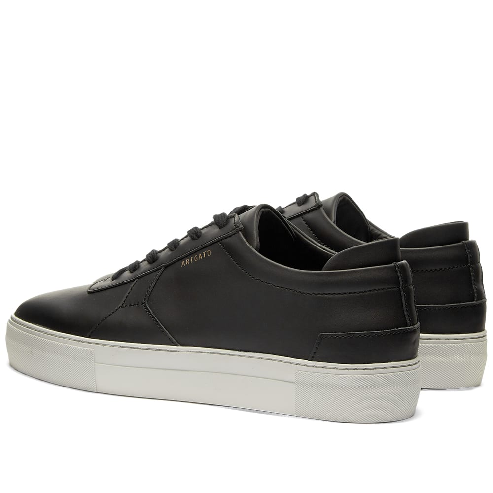 black leather platform sneakers