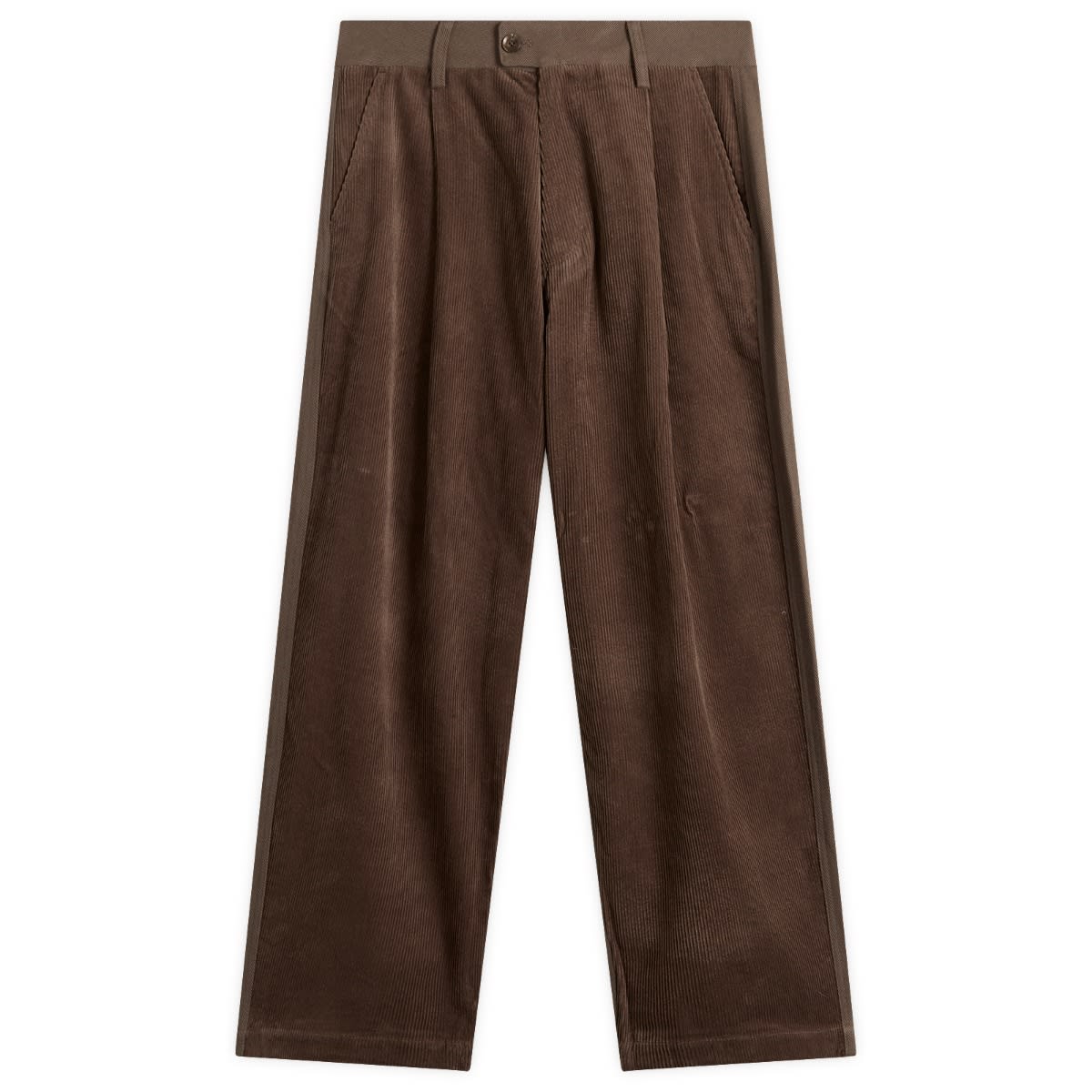 Merely Made Men’s Wide Leg Cord Trousers Brown