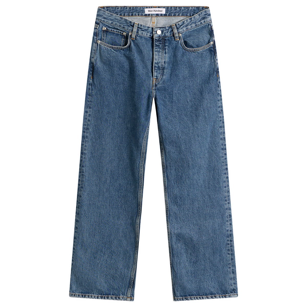 Won Hundred Men's Steve Denim Jeans Cut Blue