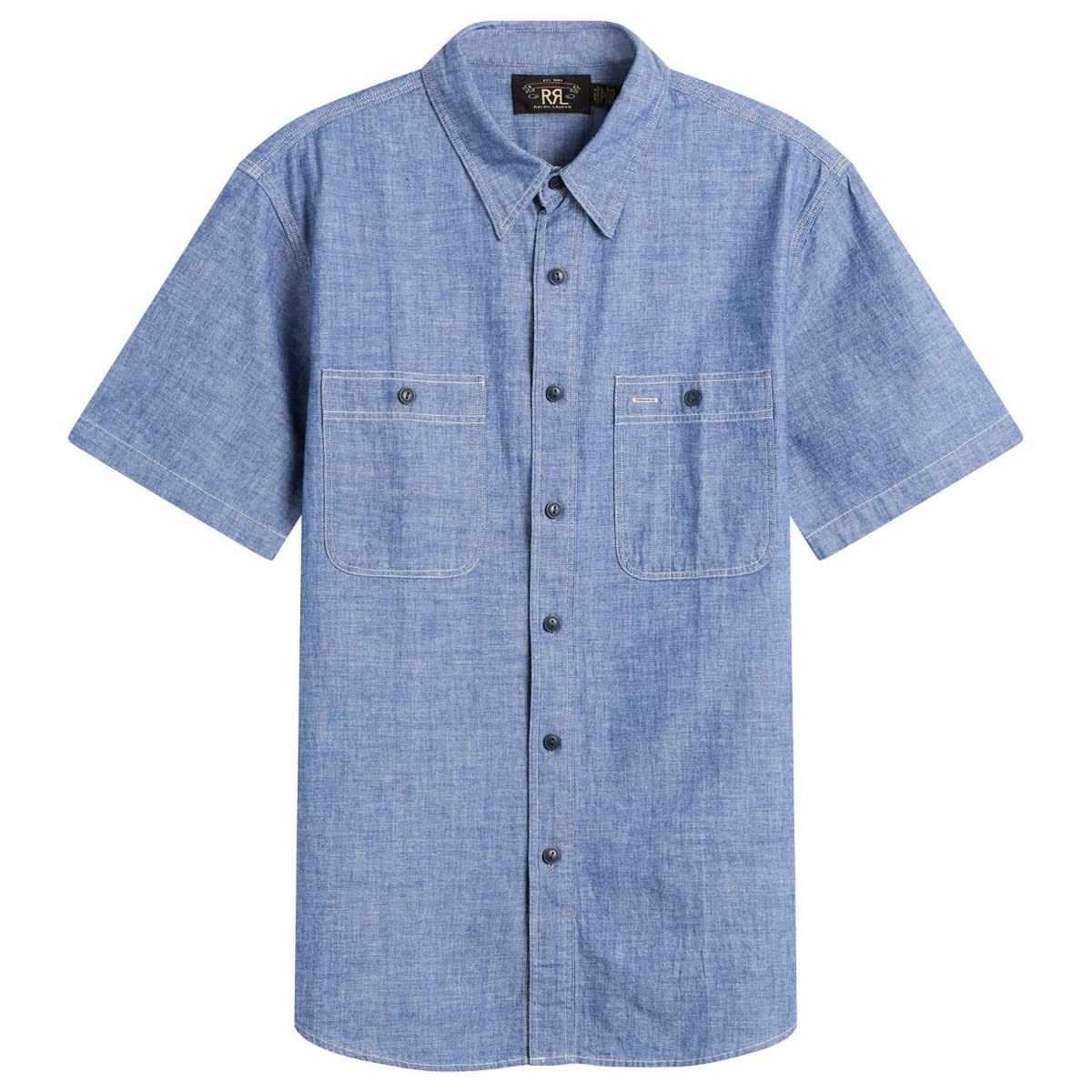 RRL Men’s Craftsman Chambray Shirt Indigo