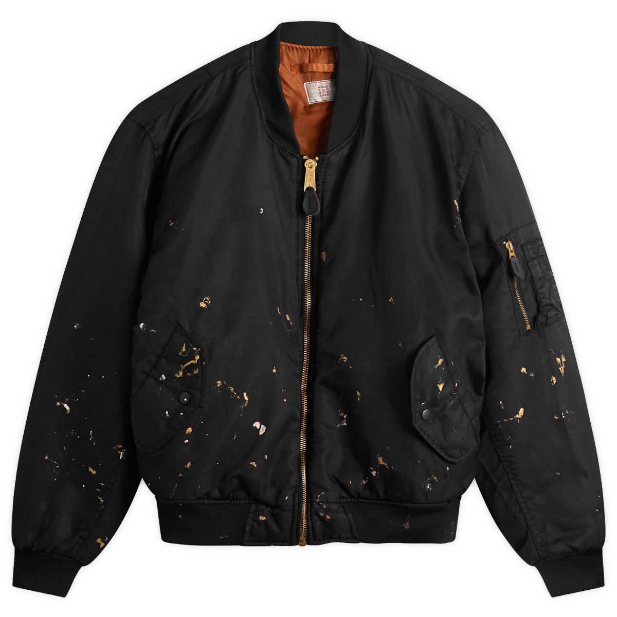 Mastercraft Union Men’s Washed Nylon Bomber Jacket Black