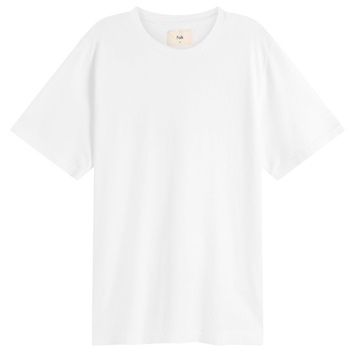 Folk Men’s Textured T-Shirt White