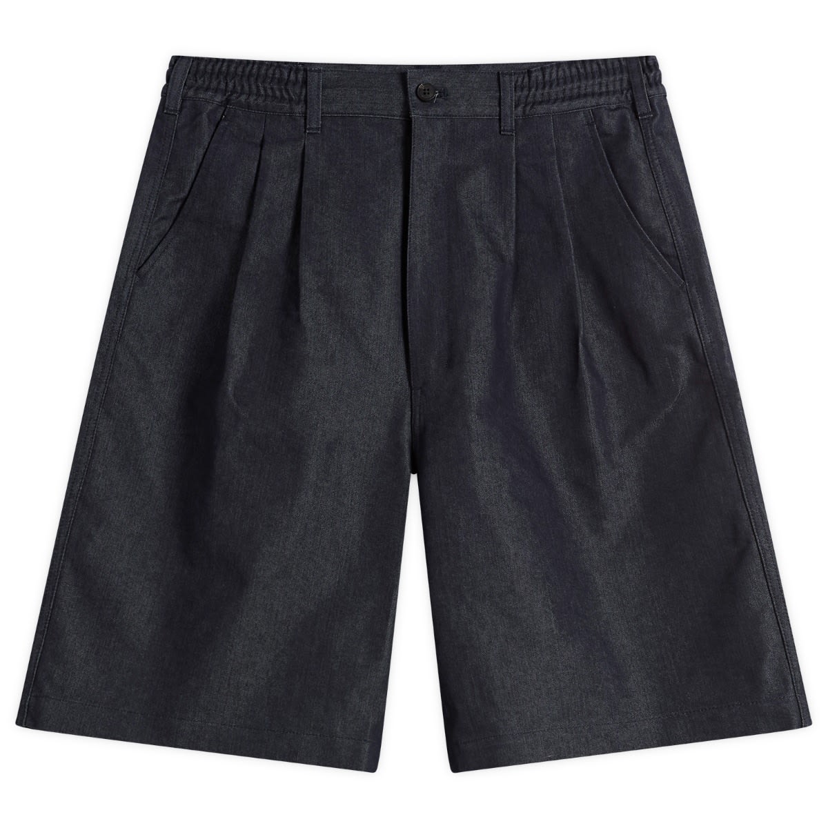 Comme des Garçons Homme Men's Denim Shorts in Navy White, Size Medium