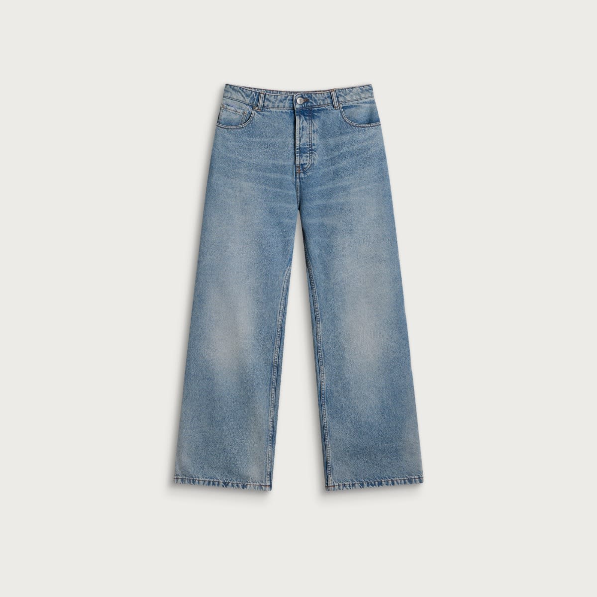 AMI Paris Men's Large Fit Jeans Bleu