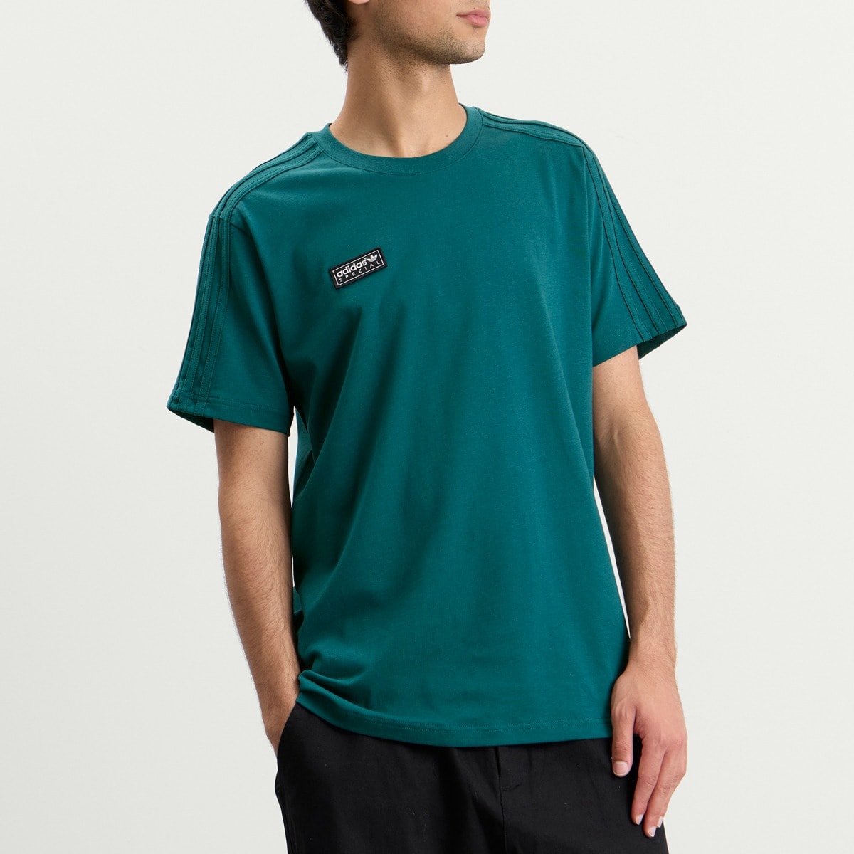 END. x Adidas Men's Brockhall SPZL T-Shirt Green | KR0942 | FOOTY.COM