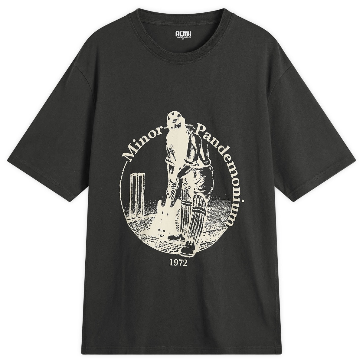 ACMH by Magic Castles — ACMH by Magic Castles Men's Minor Pandemonium World Tour T-Shirt in Vintage Black, Size Small