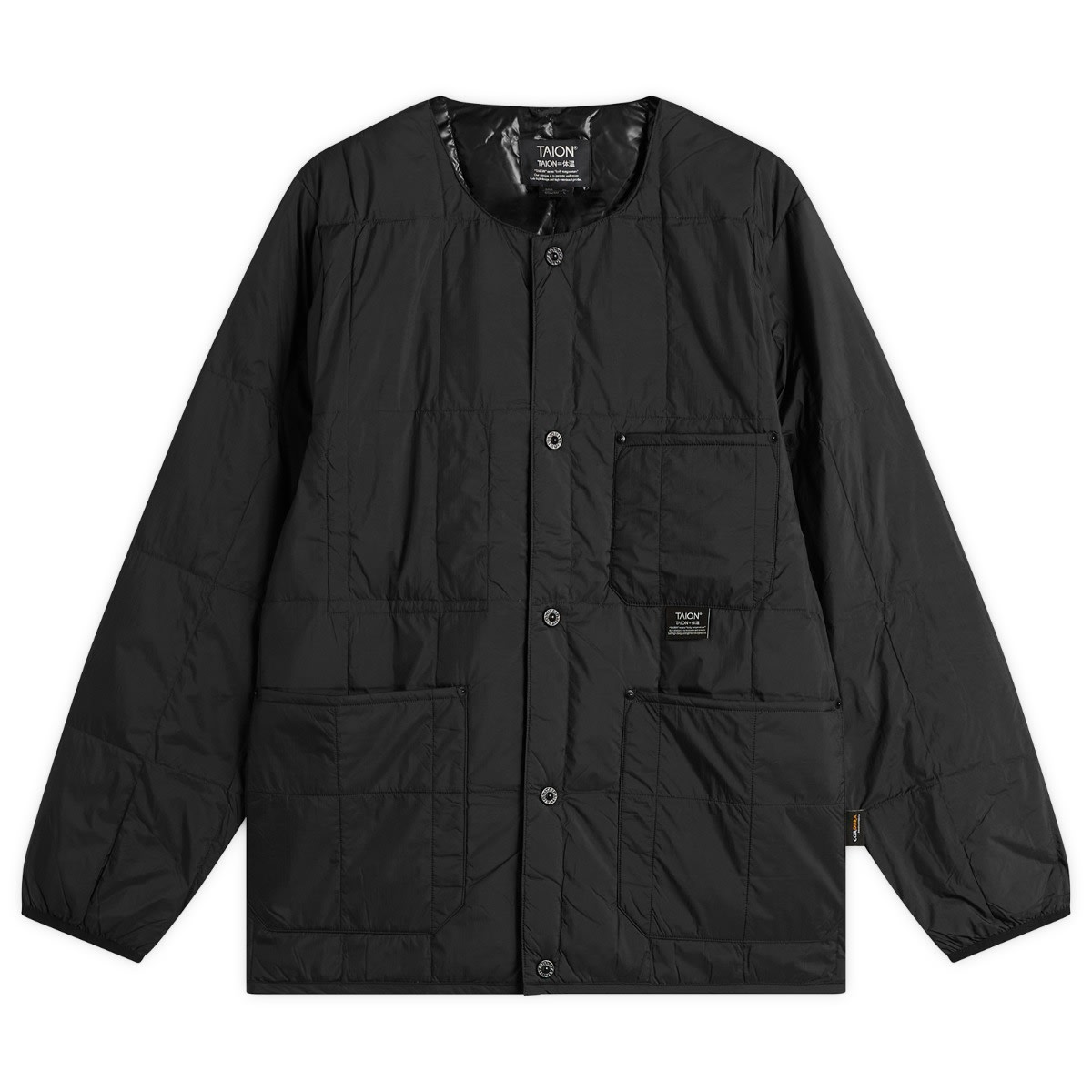 Taion Men’s Work Crew Neck Down Jacket Black