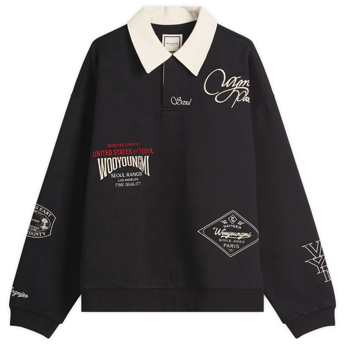 Tシャツ・カットソー WOOYOUNGMI SS25 MENS POLO (W251TS31 751B) Tシャツ・カットソー WOOYOUNGMI SS25 MENS POLO (W251TS31 751B