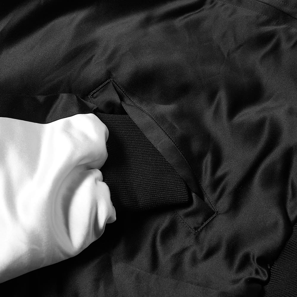 Comme des Garçons Black Reversible Crinkled Souvenir Jacket White & Black END.