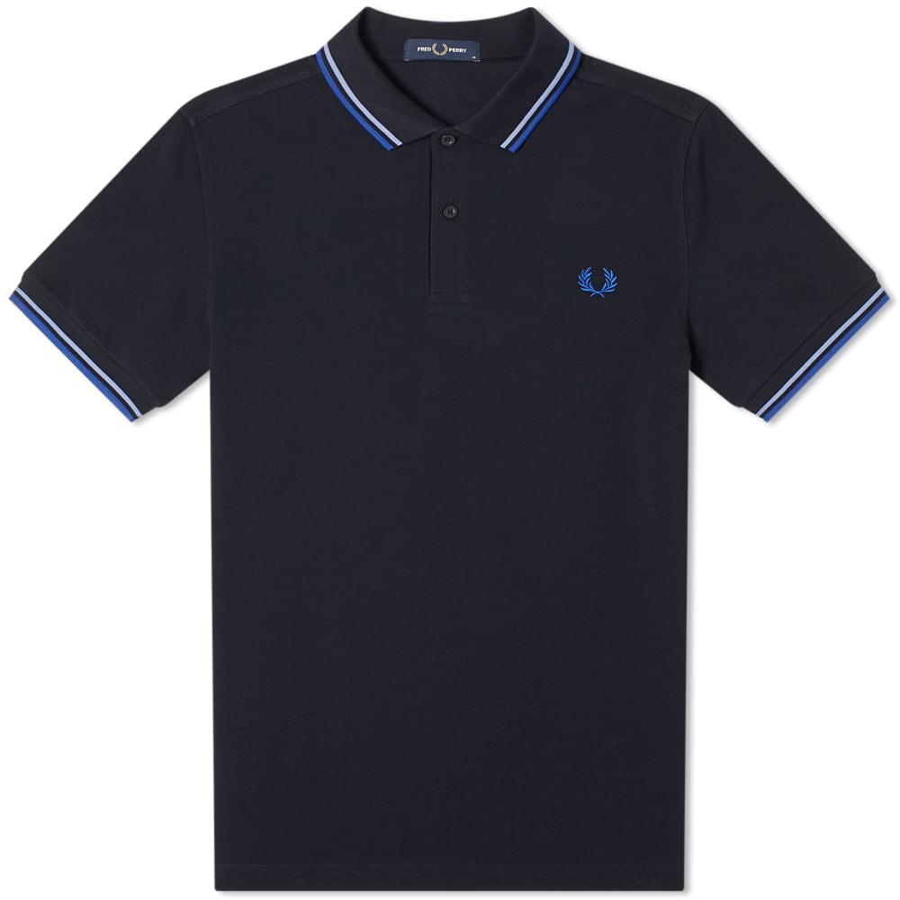 fred perry polo cobalt blue