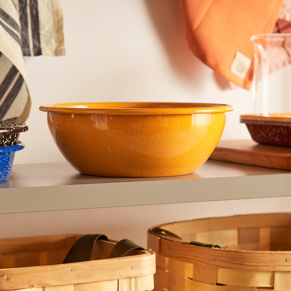 HAY Enamel Salad Bowl Dust Mustard END. (AU)