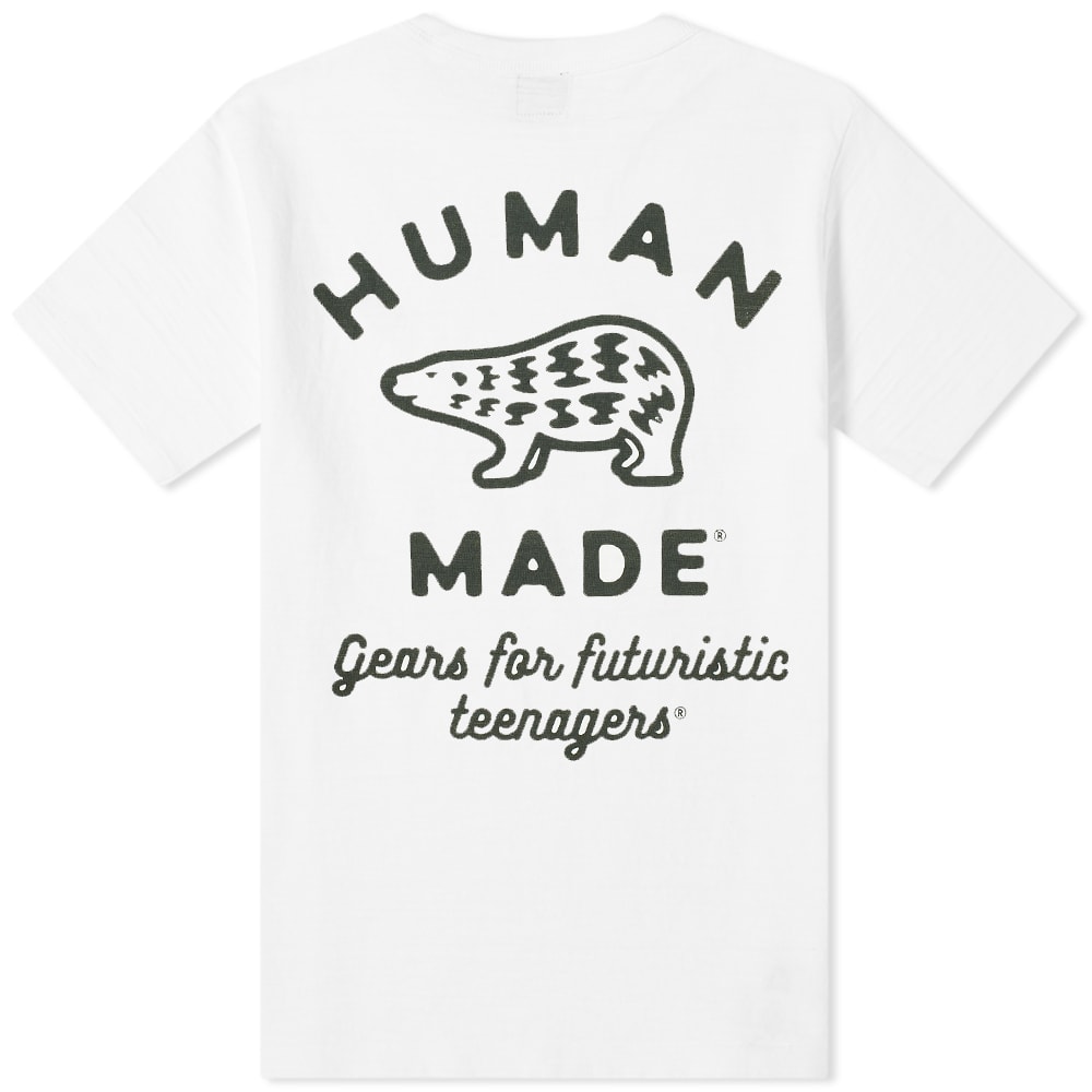 Human Made Polar Bear Logo Pocket Tee White END. (Global)
