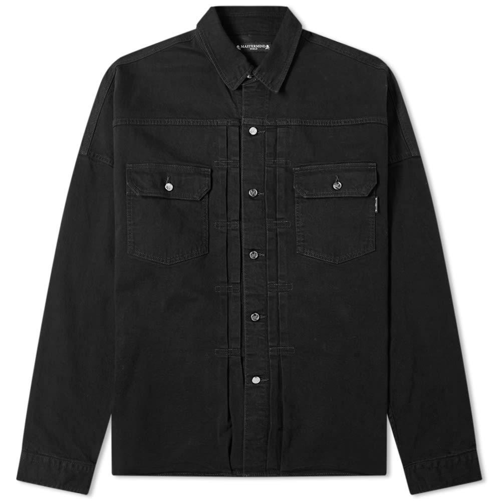 MASTERMIND WORLD Denim Overshirt Black END. (UK)
