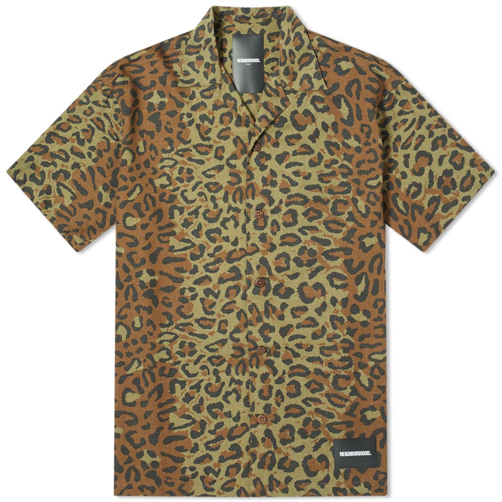 short sleeve leopard blouse