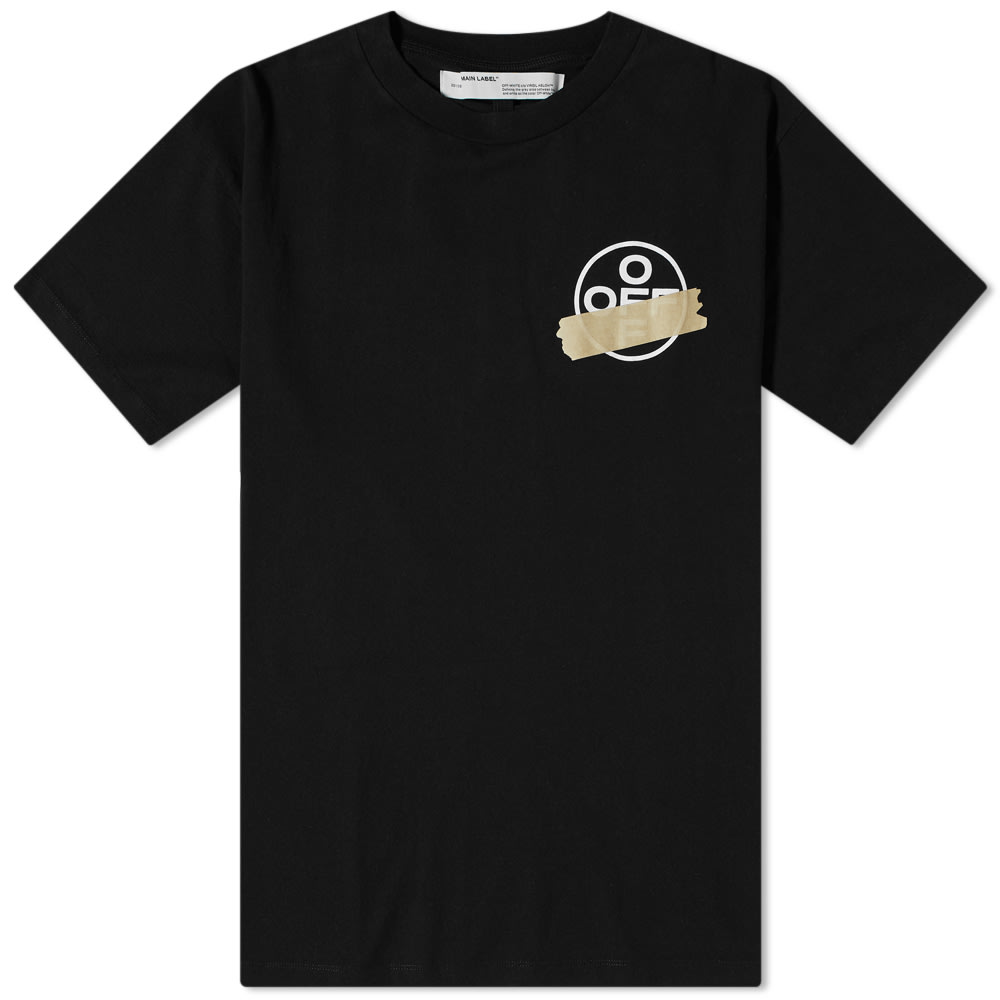 off white tape tee
