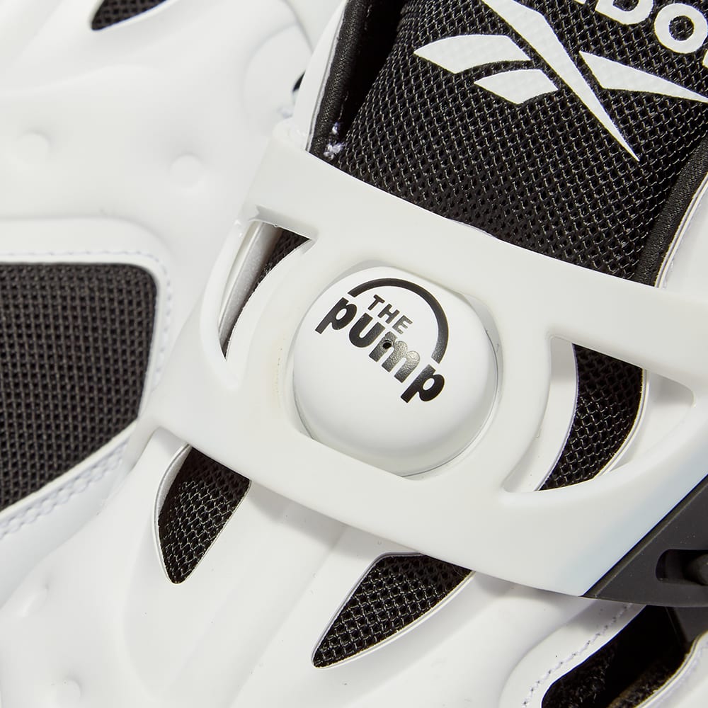 reebok pump black and white