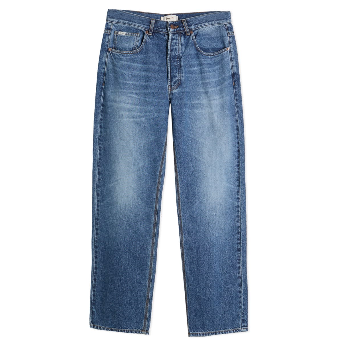 Foret Men's Heath Jeans Washed Mid Blue