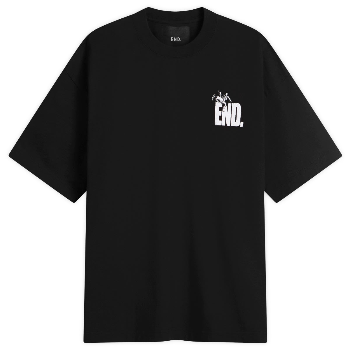 END. Manchester T-Shirt in Black, Size X-Small