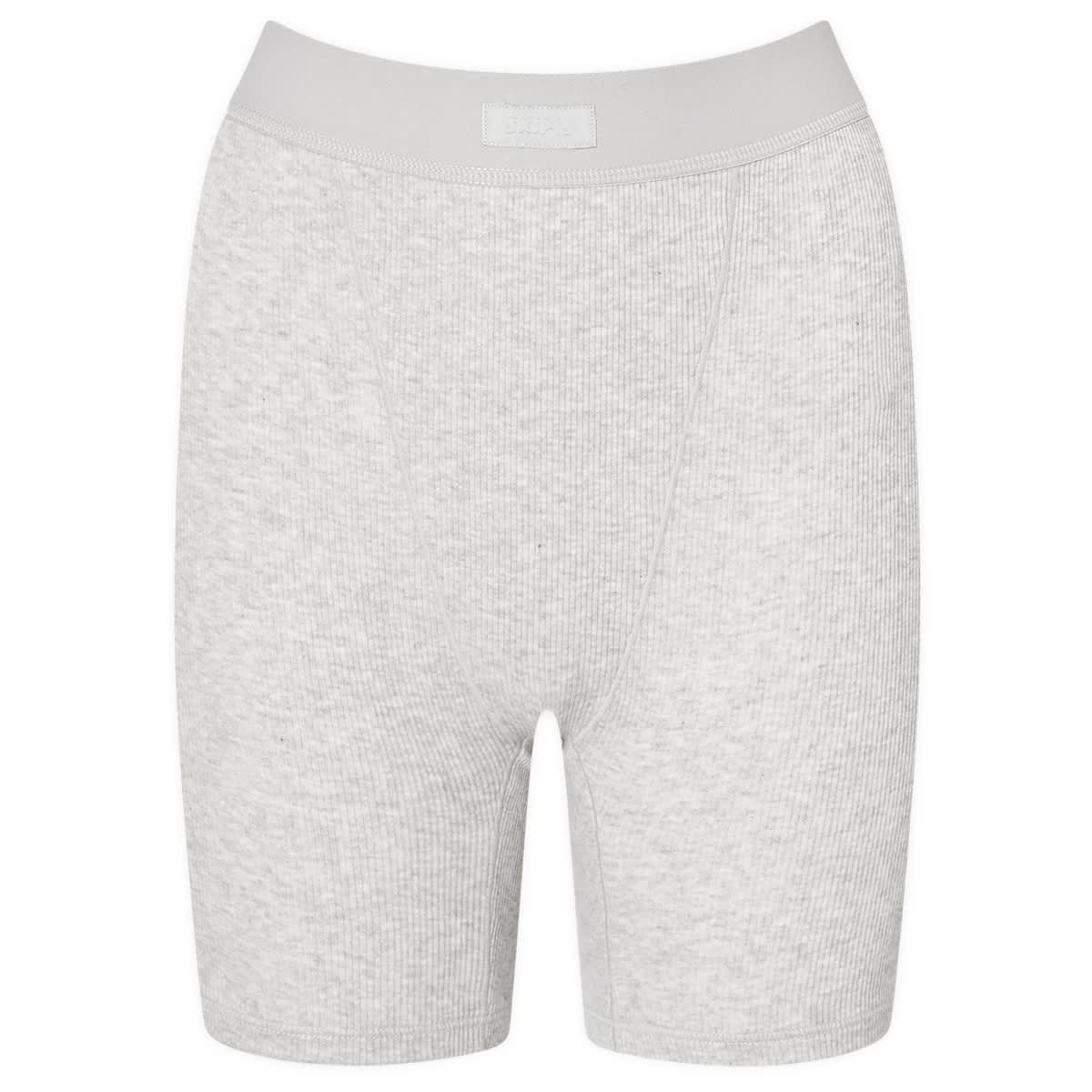 SKIMS Cotton Rib Boxer Light Heather Grey END. (GB)