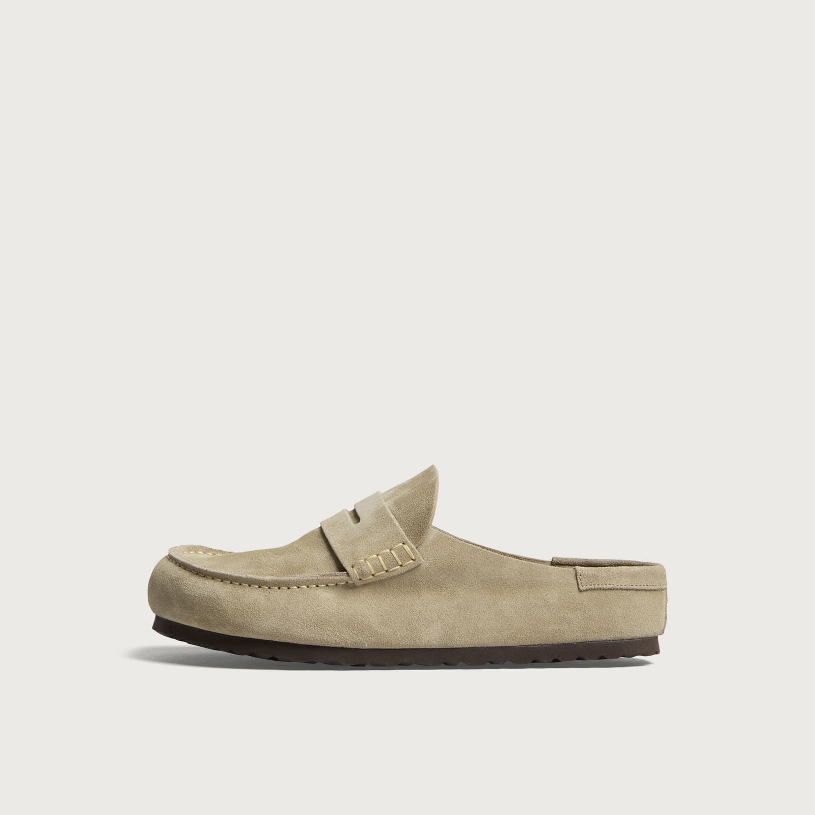 Birkenstock Unisex Taupe Suede Naples Wrapped