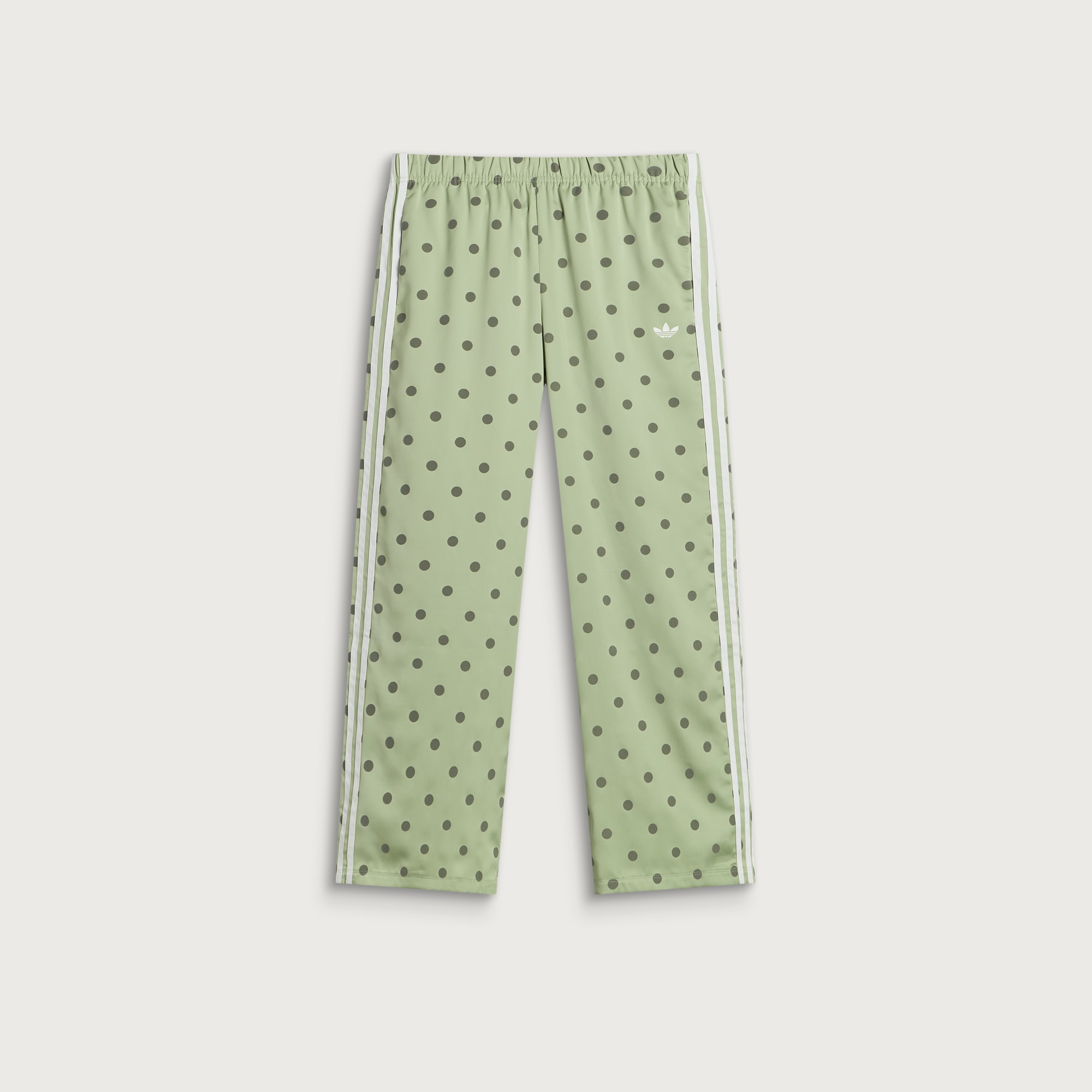 Adidas Women's Satin Polka Dots Wide Leg Pant Magic Lime