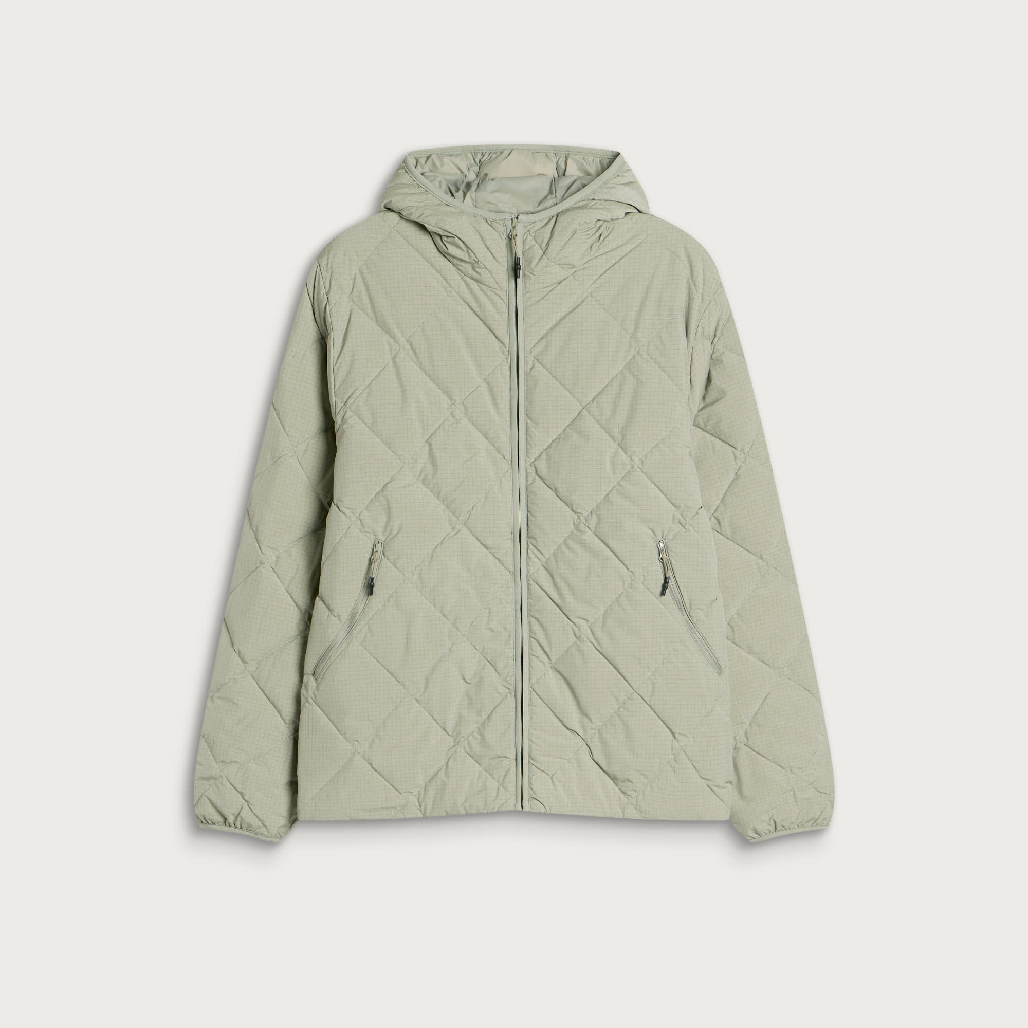 Hiking Patrol Men's Base Grid LT Down Hooded Jacket Thyme