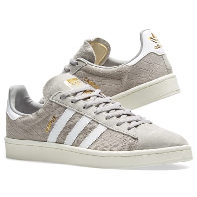 Adidas Campus W Grey, White \u0026 Gold