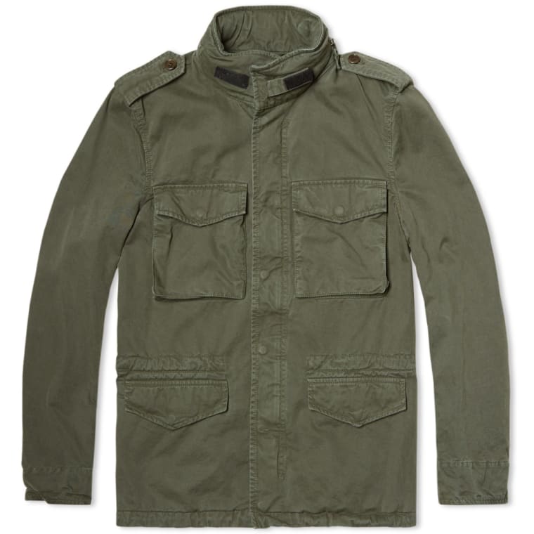 Aspesi Garment Dyed M65 Field Jacket (Washed Green) END.