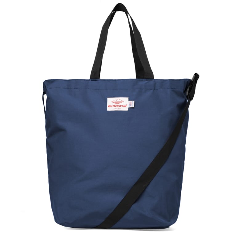 Battenwear Packable Tote Bag Navy End Battenwear Packable Tote Bag Navy 1