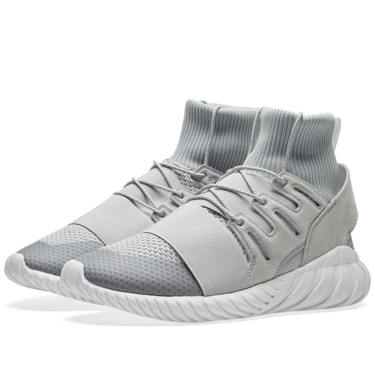 Adidas Tubular Doom Winter (Grey Two & Vintage White) | END. Adidas Tubular Doom Winter Grey Two & Vintage White 1