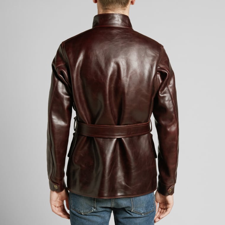 Barbour International X Triumph Perfo Leather Jacket Cordovan End Barbour International X Triumph Perfo Leather Jacket Cordovan 6