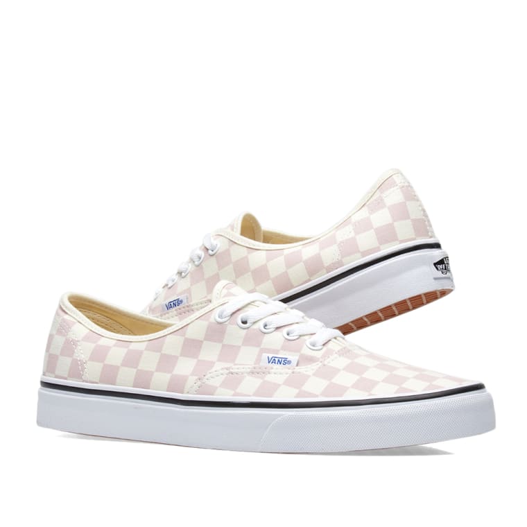 rose gold vans checkerboard
