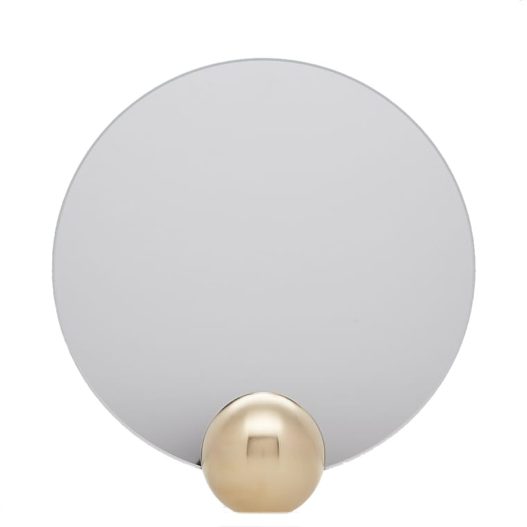 Minimalux Brass Mounted Round Mirror End Minimalux Brass Mounted Round Mirror 1