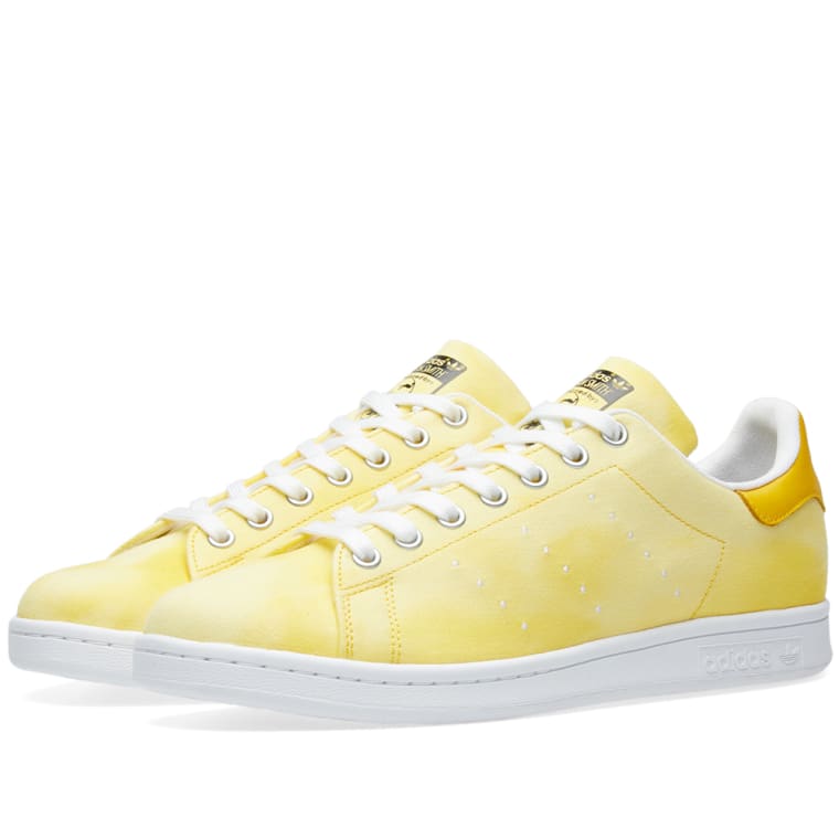 Adidas x Pharrell Williams Hu Holi Stan Smith (White & Yellow) | END. Adidas x Pharrell Williams Hu Holi Stan Smith White & Yellow 1