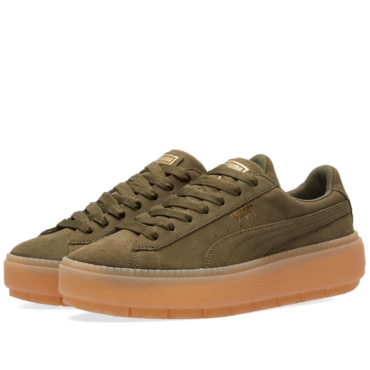 puma suede platform beige puma suede platform beige