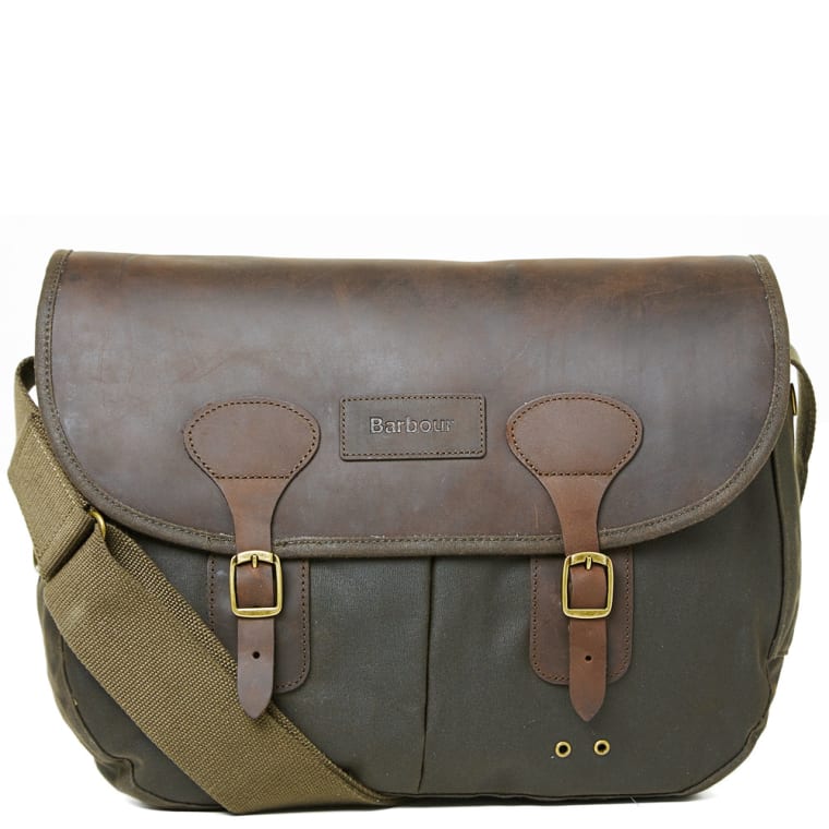 Barbour Wax Leather Tarras Bag Olive End Barbour Wax Leather Tarras Bag Olive 5