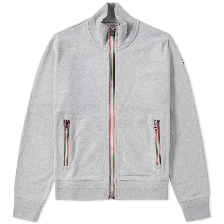 moncler junior grey stripe track jacket moncler junior grey stripe track jacket