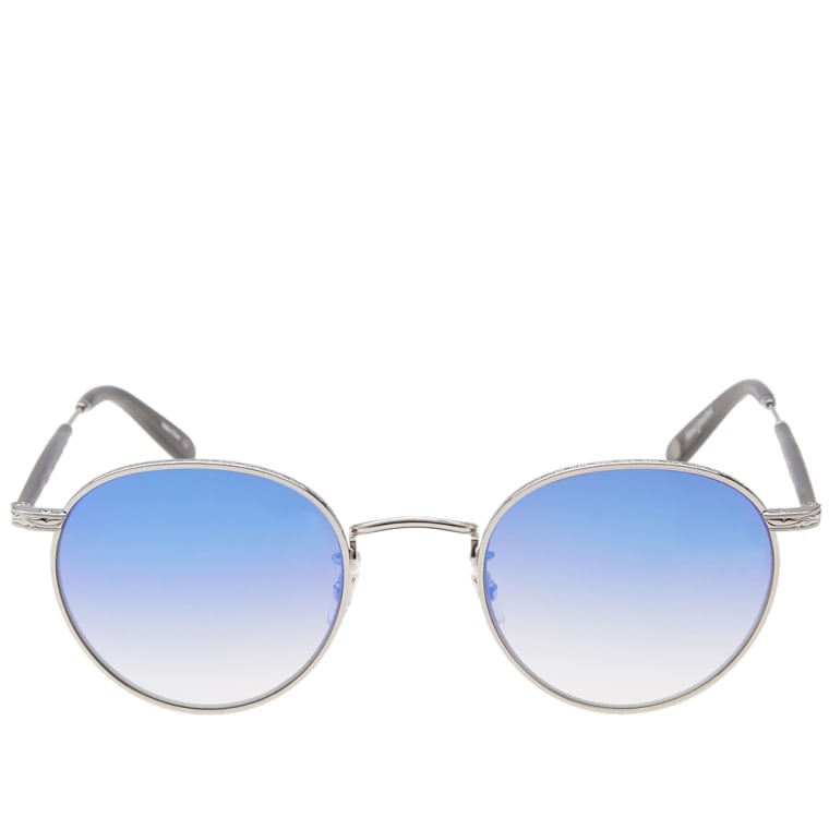 Garrett Leight Wilson M Sunglasses (Silver, Grey & Dodger ...