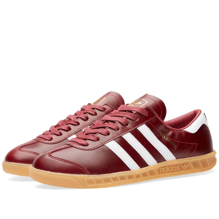 adidas hamburg burgundy suede