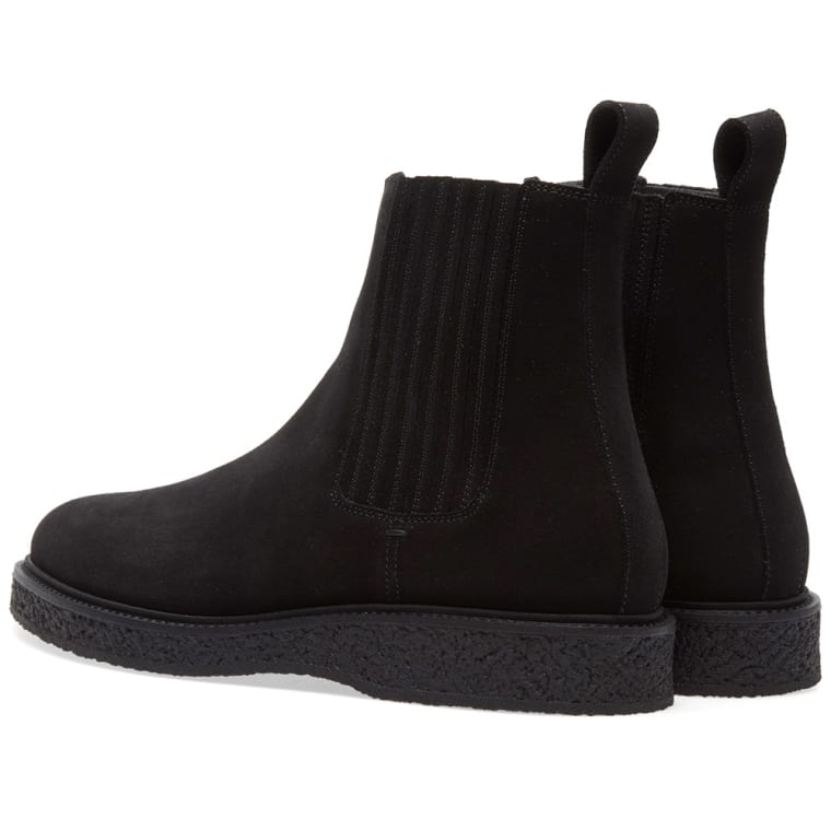 Saint Laurent Crepe Sole Boot (Black Suede) END.