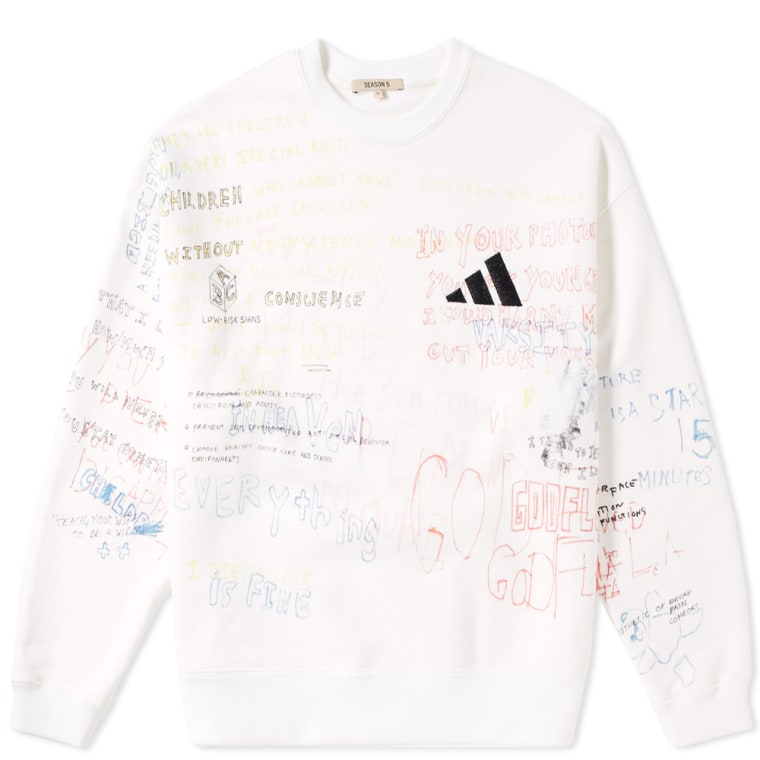 Yeezy Season 5 Handwriting Adidas Crew Sweat
