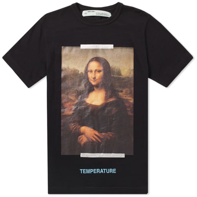 Off-White Monalisa Slim Tee (Black & White) | END.