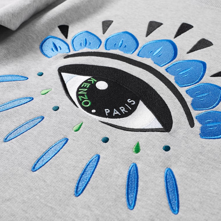 Kenzo Eye Crew Sweat (Grey Marl) END.