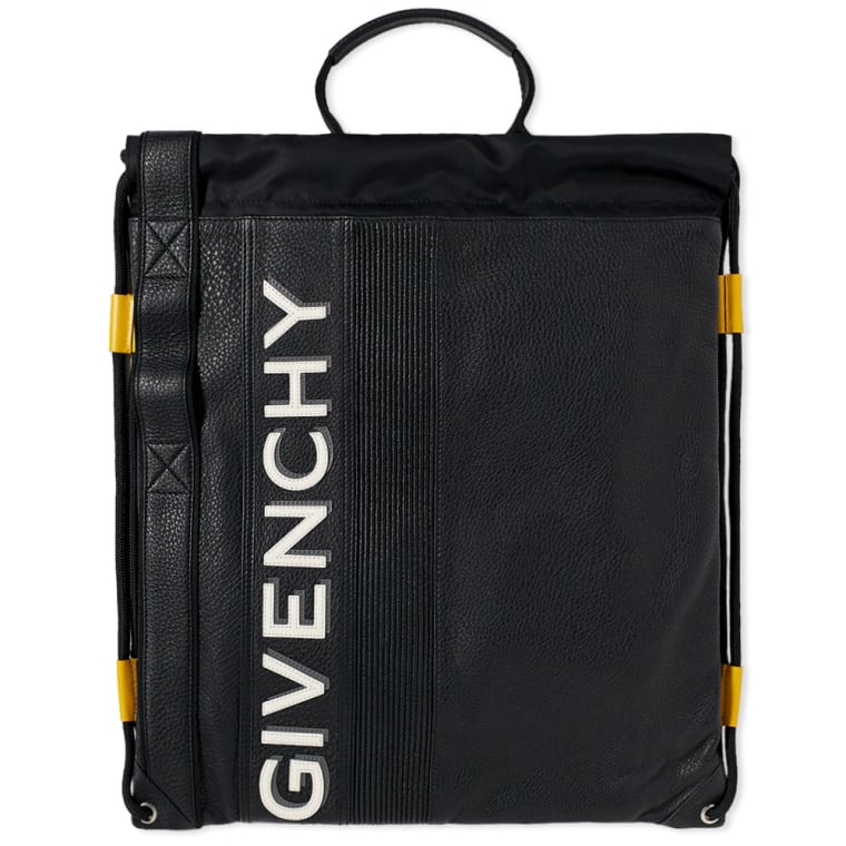 Givenchy Drawstring Gym Bag Black Yellow End Givenchy Drawstring Gym Bag Black Yellow 1